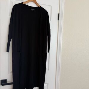 Topshop Black Knit Cardigan with side slits